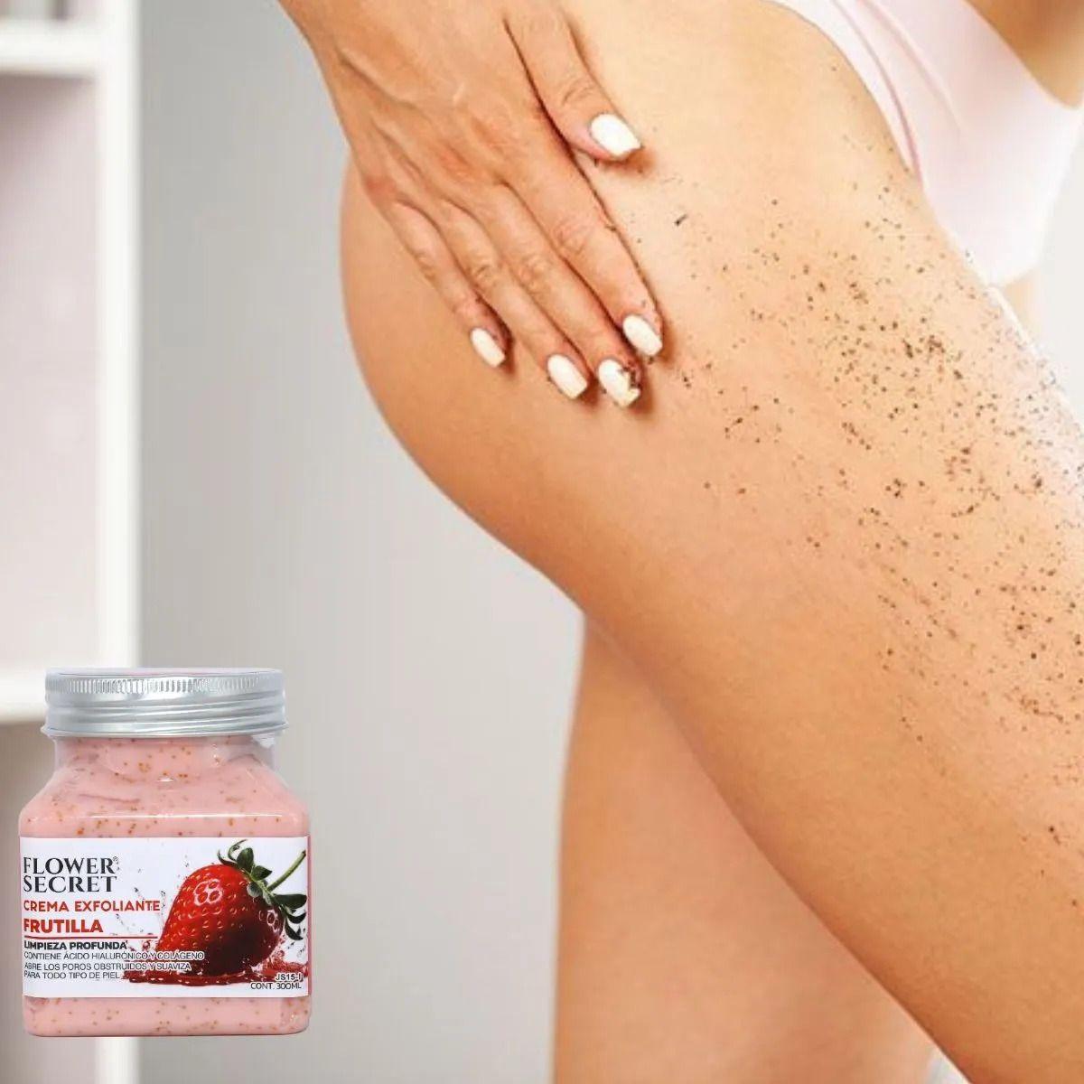 Set 3 Cremas Exfoliantes Corporal Frutilla Pepino Peq Lau-8