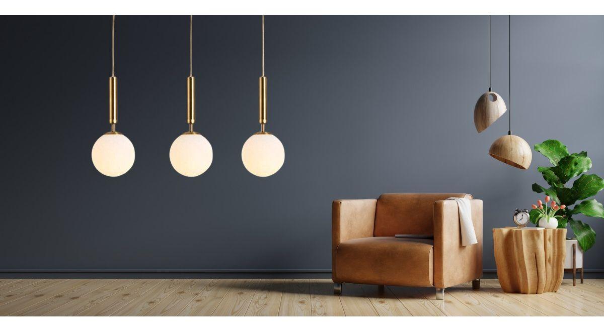Lámpara Colgante Techo Globo Cristal Moderna 3 Esferas Jhn-6