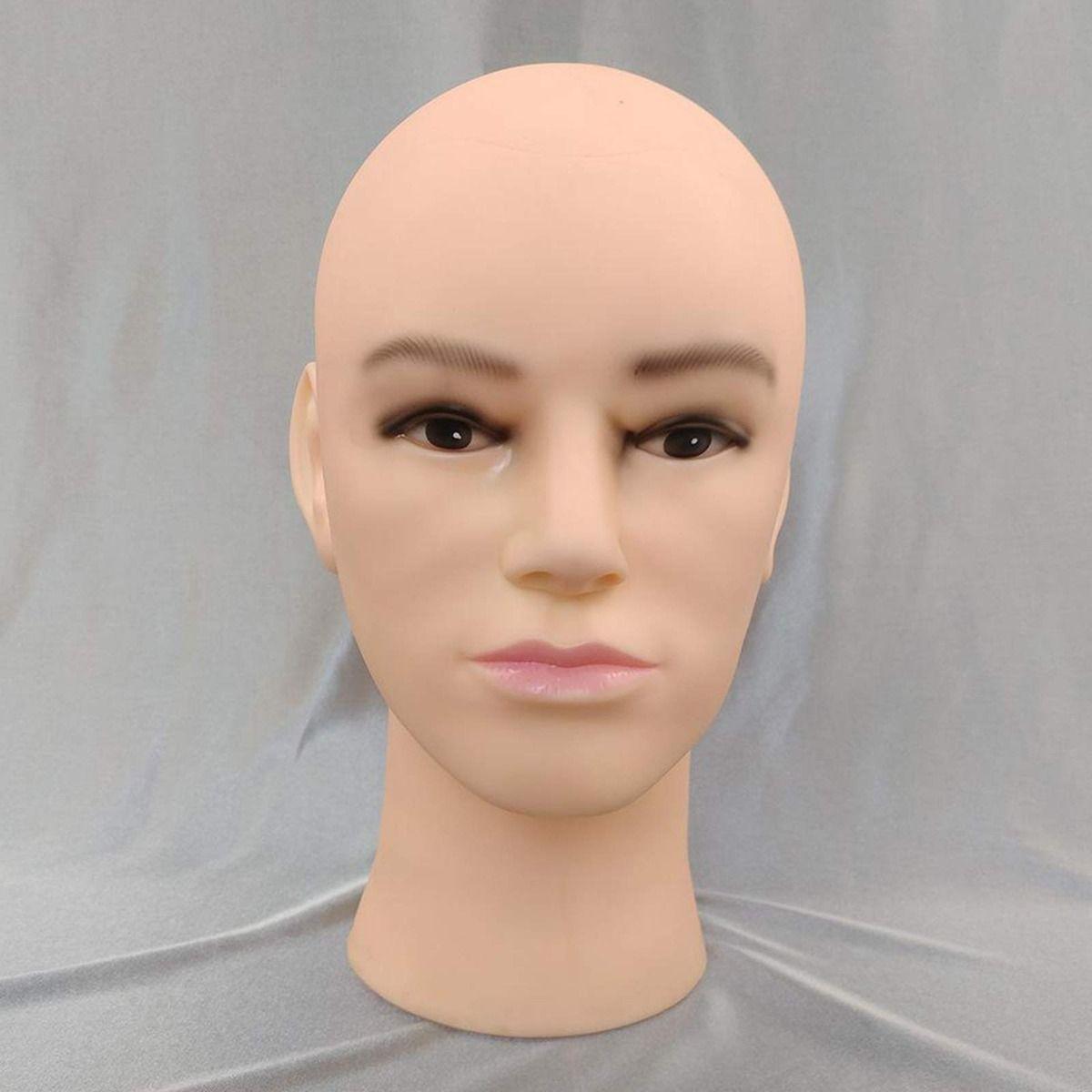 Cabeza Maniquí Calvo Peluca Profesional Exhibidor Jhn-2