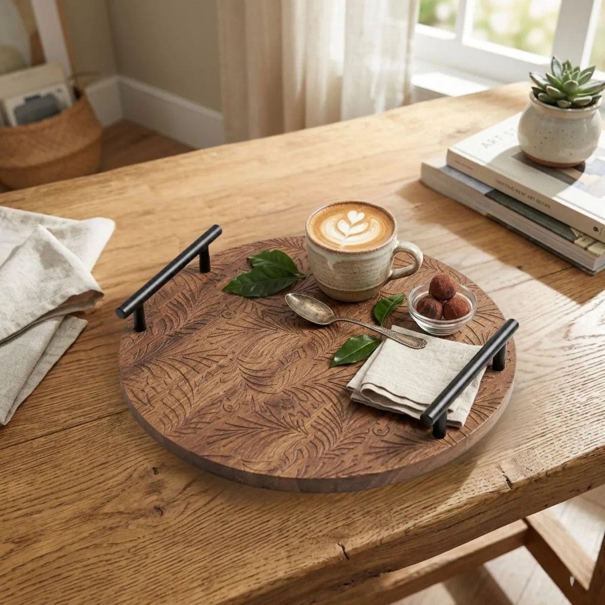 Duo Bandejas Mesa Decorativas Premium Diseño Moderno ALJ-5