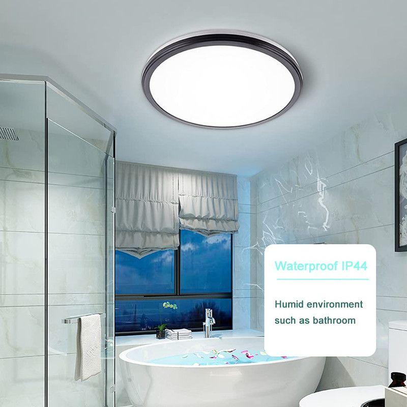 Lampara Techo Ovalada LED Moderna Sala Cocina Lau-7