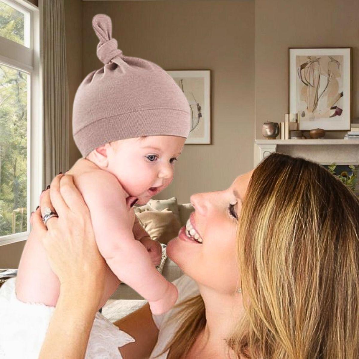 Set 4 Gorros Algodón Recien Nacido Suave Elastico Bebe Lau-8
