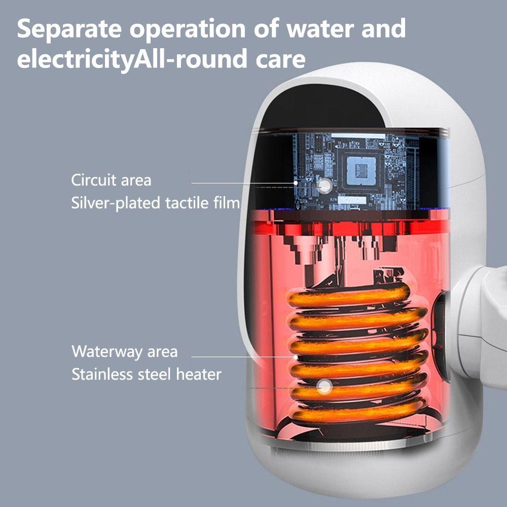 Calentador Agua Eléctrico Cocina Grifo Instantáneo Jhn-6