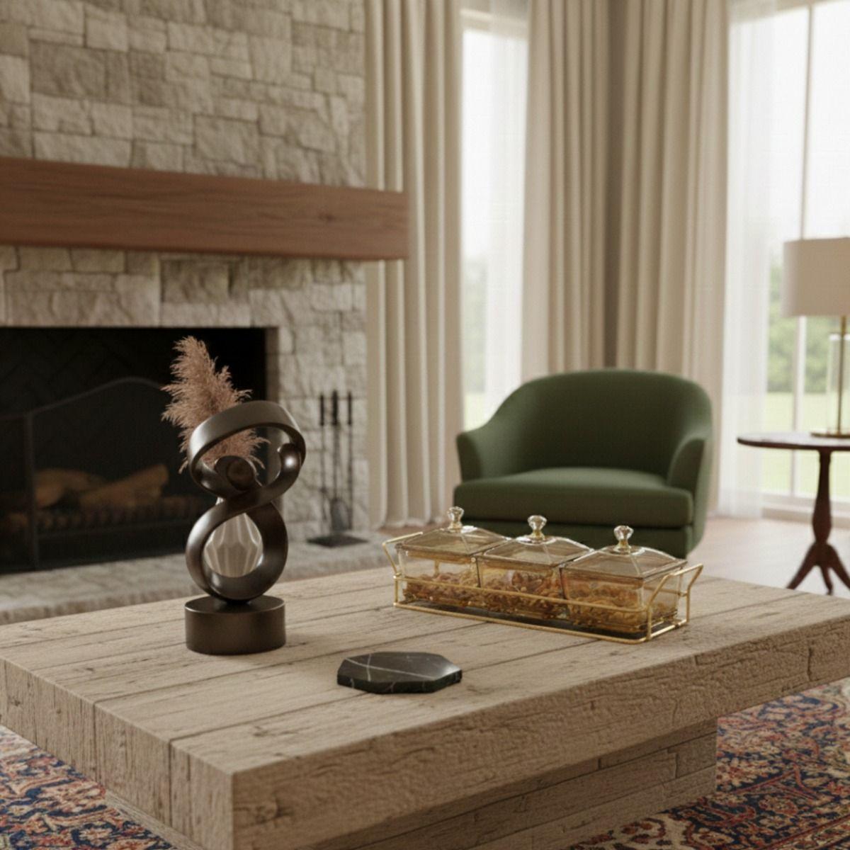 Set 3 Frasco Contenedor Soporte Organizador Decorativo Jhn-6