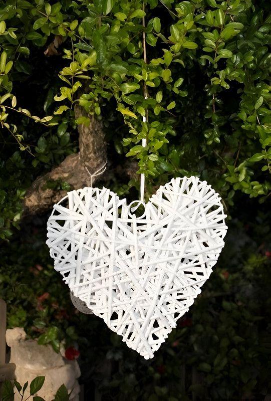Corazon Mimbre Colgante Adorno Moderno Romantico Lau-6
