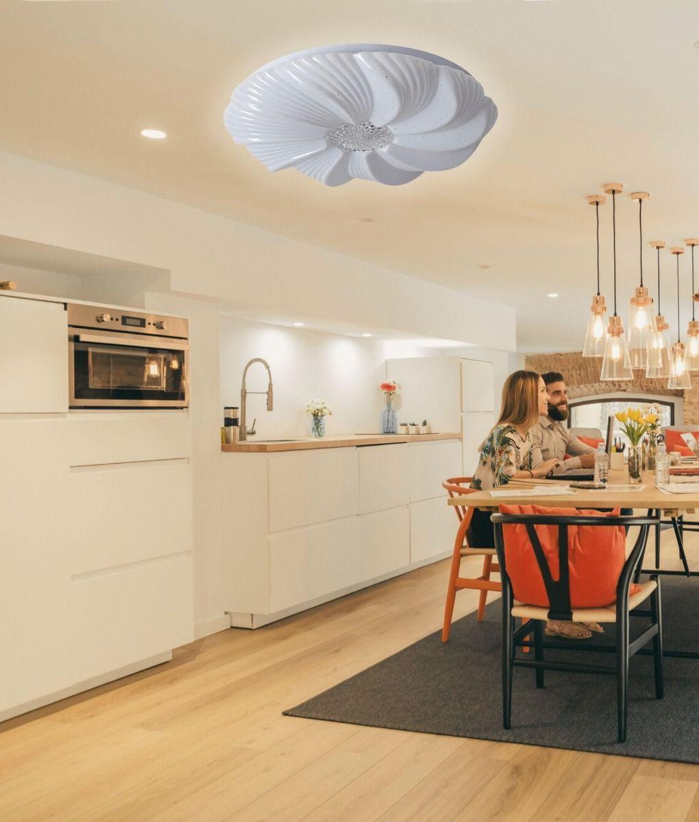 Lámpara Techo LED Redonda Diseño Flor Hogar Decorativa Jhn-4