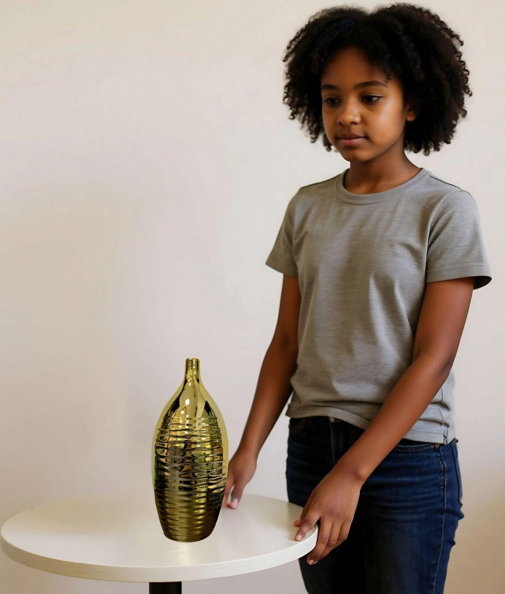 Florero Decorativo Moderno Diseño Ondas Hogar Jhn-4