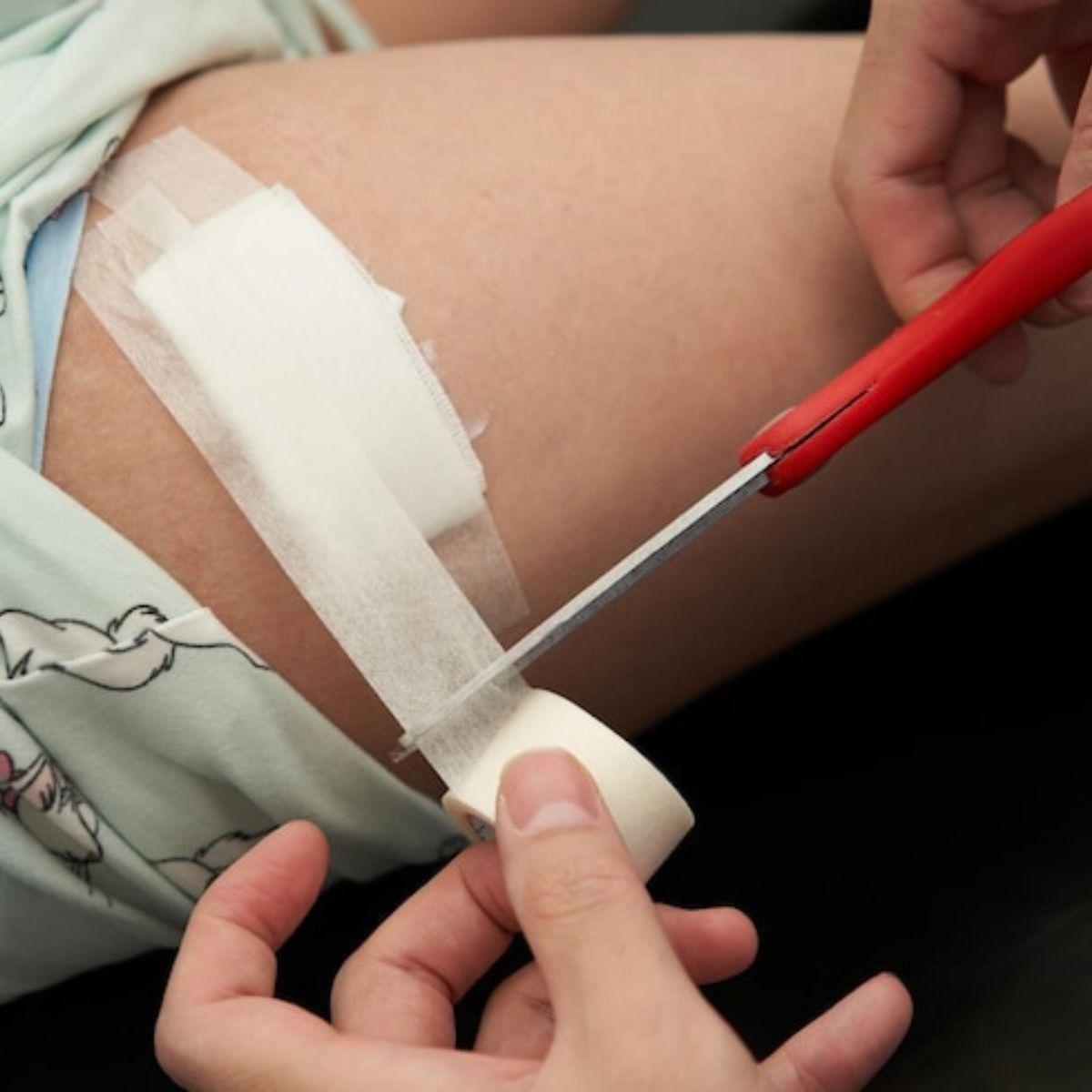 SET 10 VENDAS ADHESIVA CINTA MICROPORE 1,25CMX5M MEDICO LAU-7