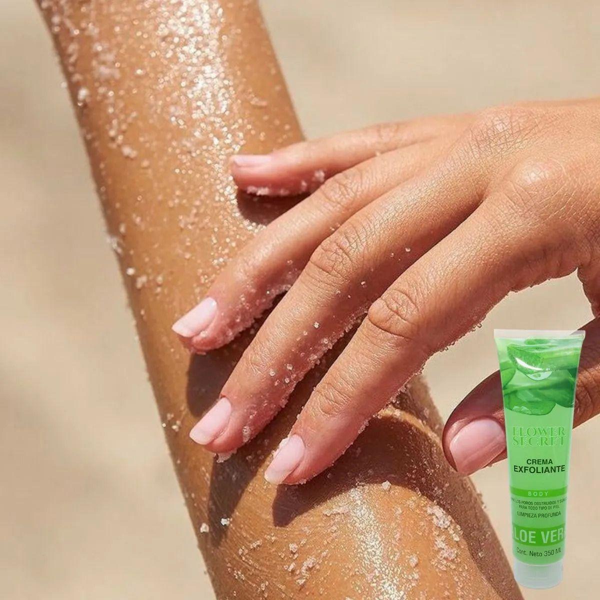 Set 2 Cremas Exfoliantes Corporal Aloe Vera Limpieza Lau-1