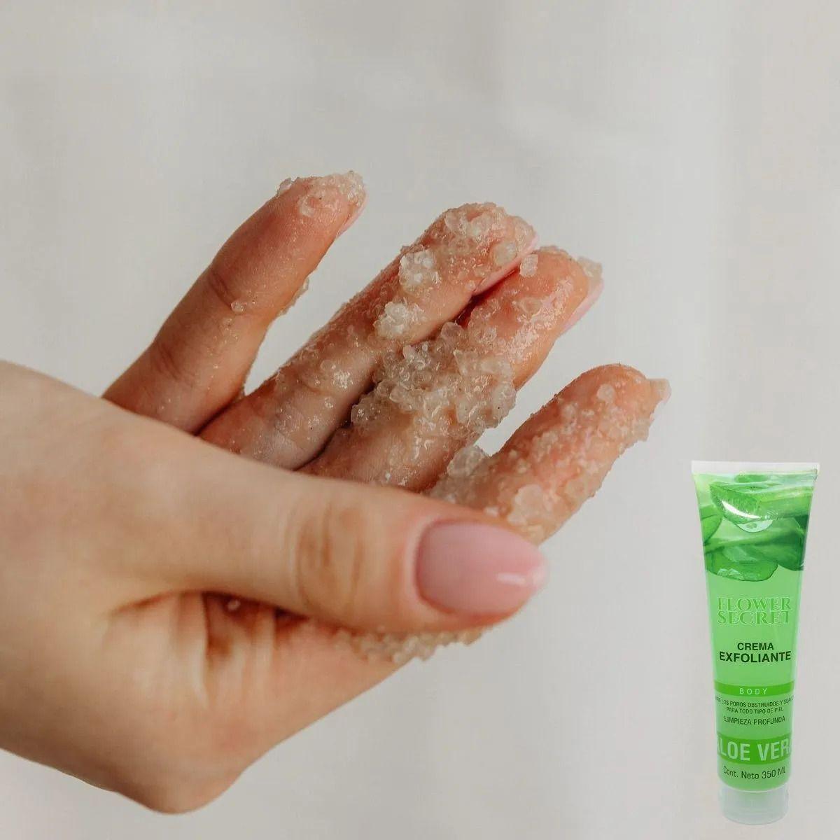 Set 2 Cremas Exfoliantes Corporal Aloe Vera Limpieza Lau-4