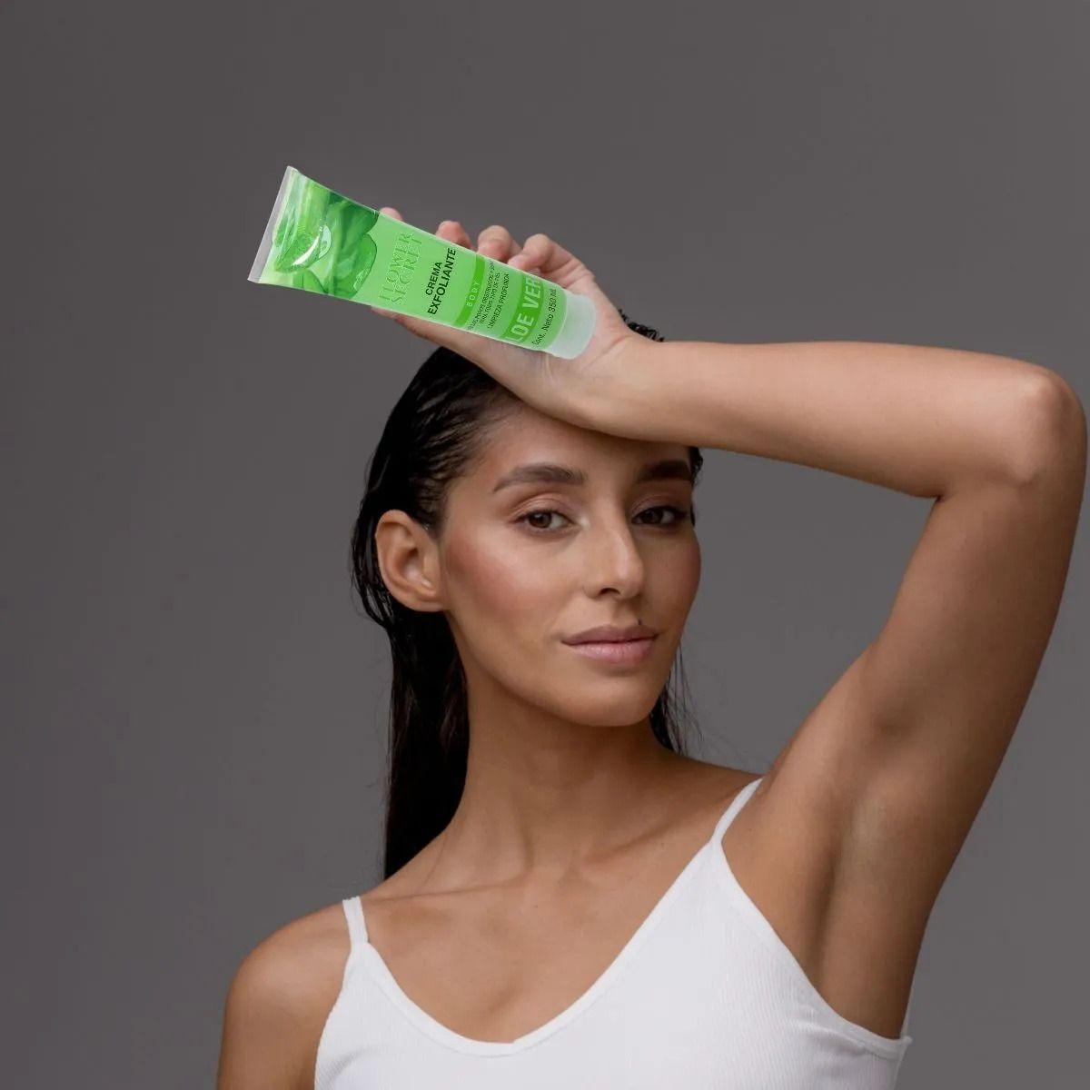 Set 2 Cremas Exfoliantes Corporal Aloe Vera Limpieza Lau-5
