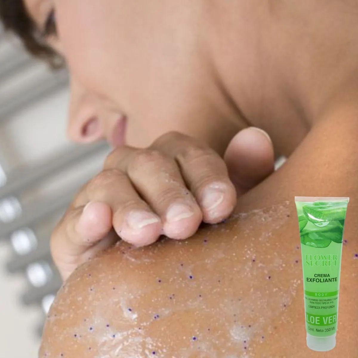Set 2 Cremas Exfoliantes Corporal Aloe Vera Limpieza Lau-7