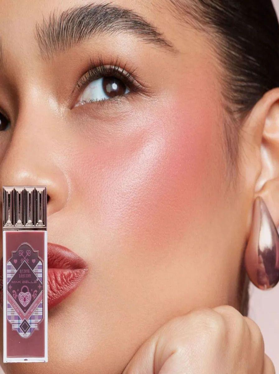 Pack 3 Rubores Liquidos Blush Brillante Maquillaje Lau-9