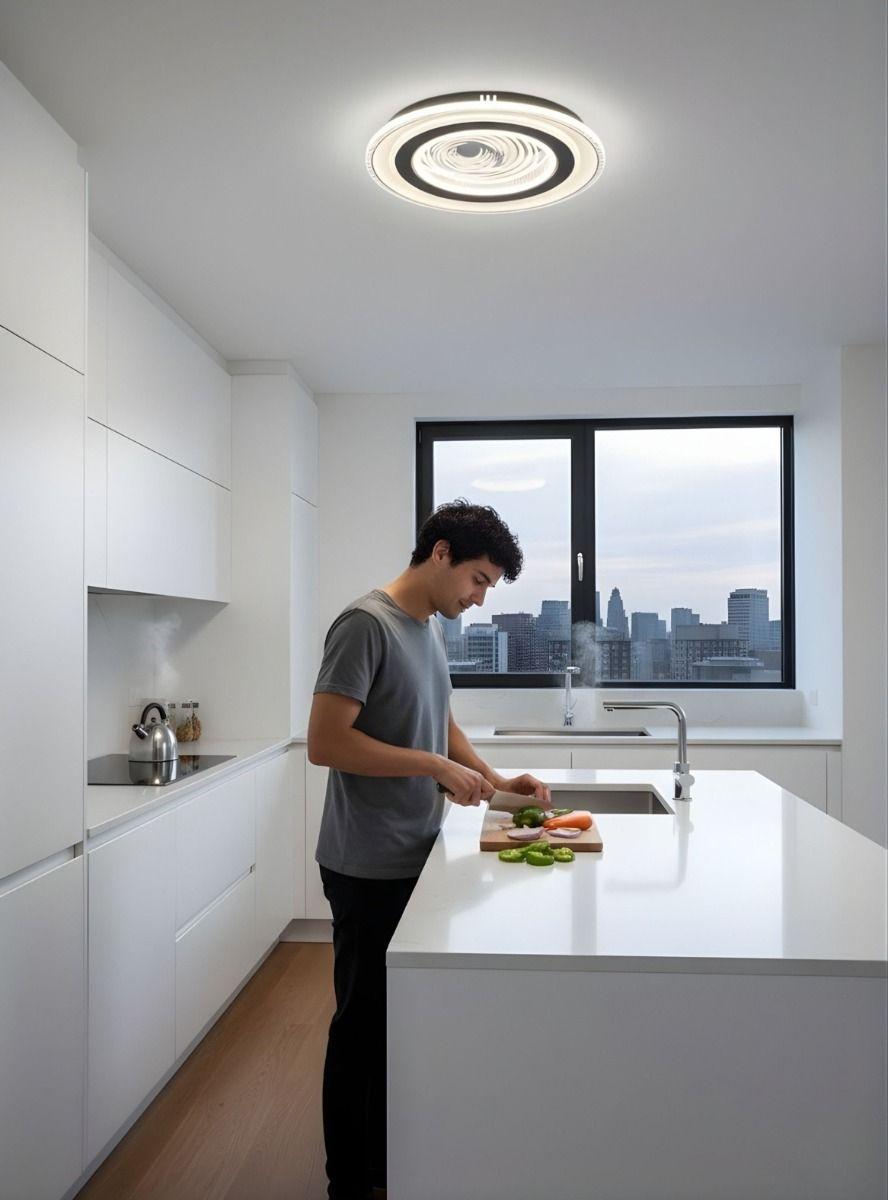 Lámpara Techo Plafón Circular LED Diseño Moderno Jhn-2
