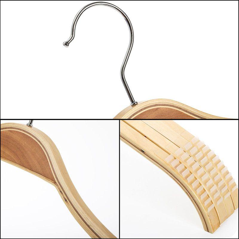 Set 10 Perchas Redonda Lisa Antideslizante Giratorio Lau-7