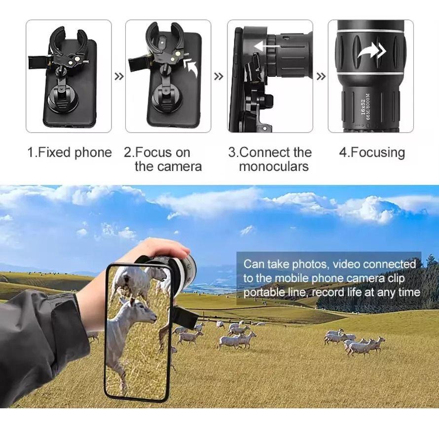 Monocular Hd Compacto Definicion Alcance Profesional Jhn-8