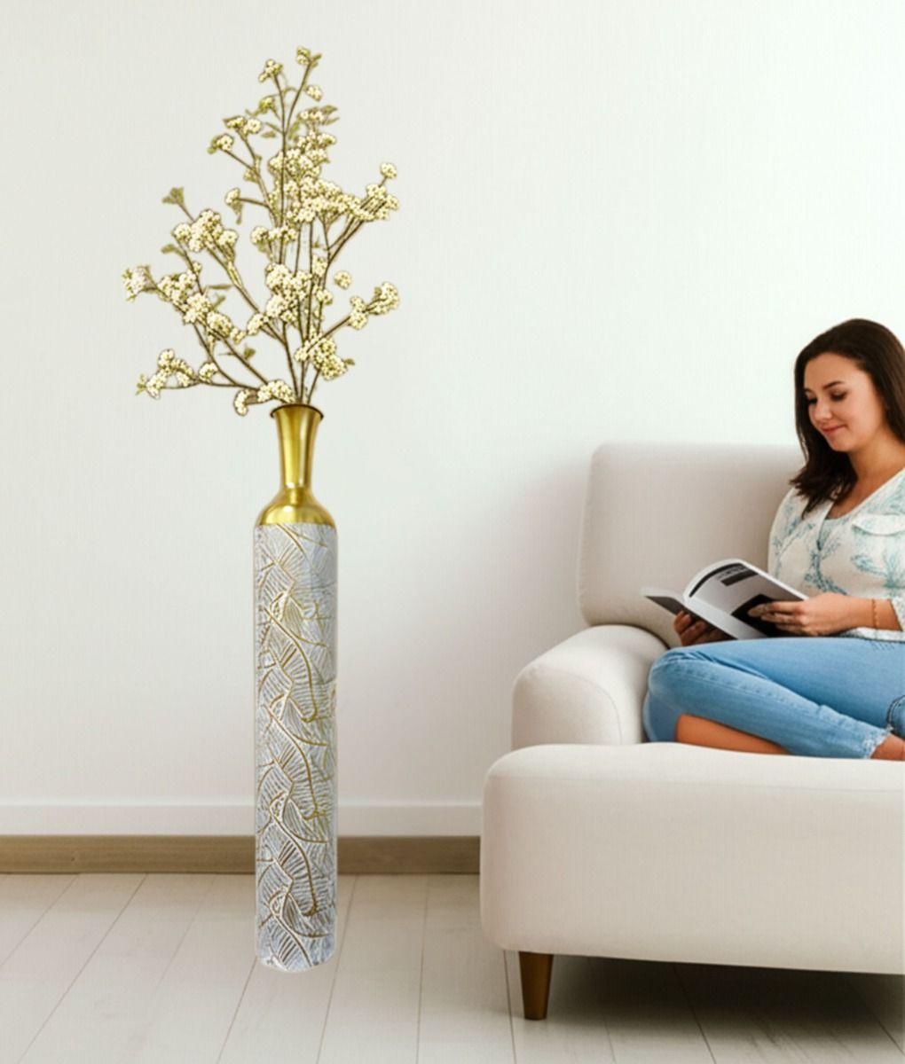 Florero Decorativo Lujo Alto Elegante Tropical Hogar Jhn-7
