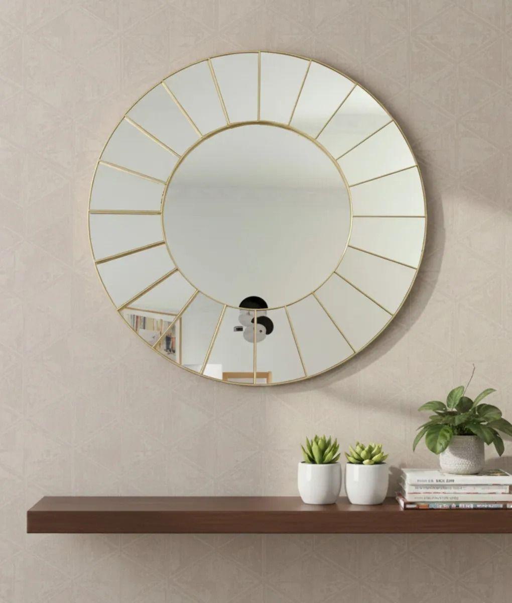 Espejo Decorativo Pared Diseño Sol Minimalista Moderno Jhn-9