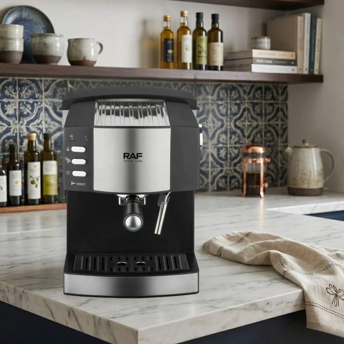 Cafetera Espresso Vaporizador Leche Doble Taza Lujo ALJ-9