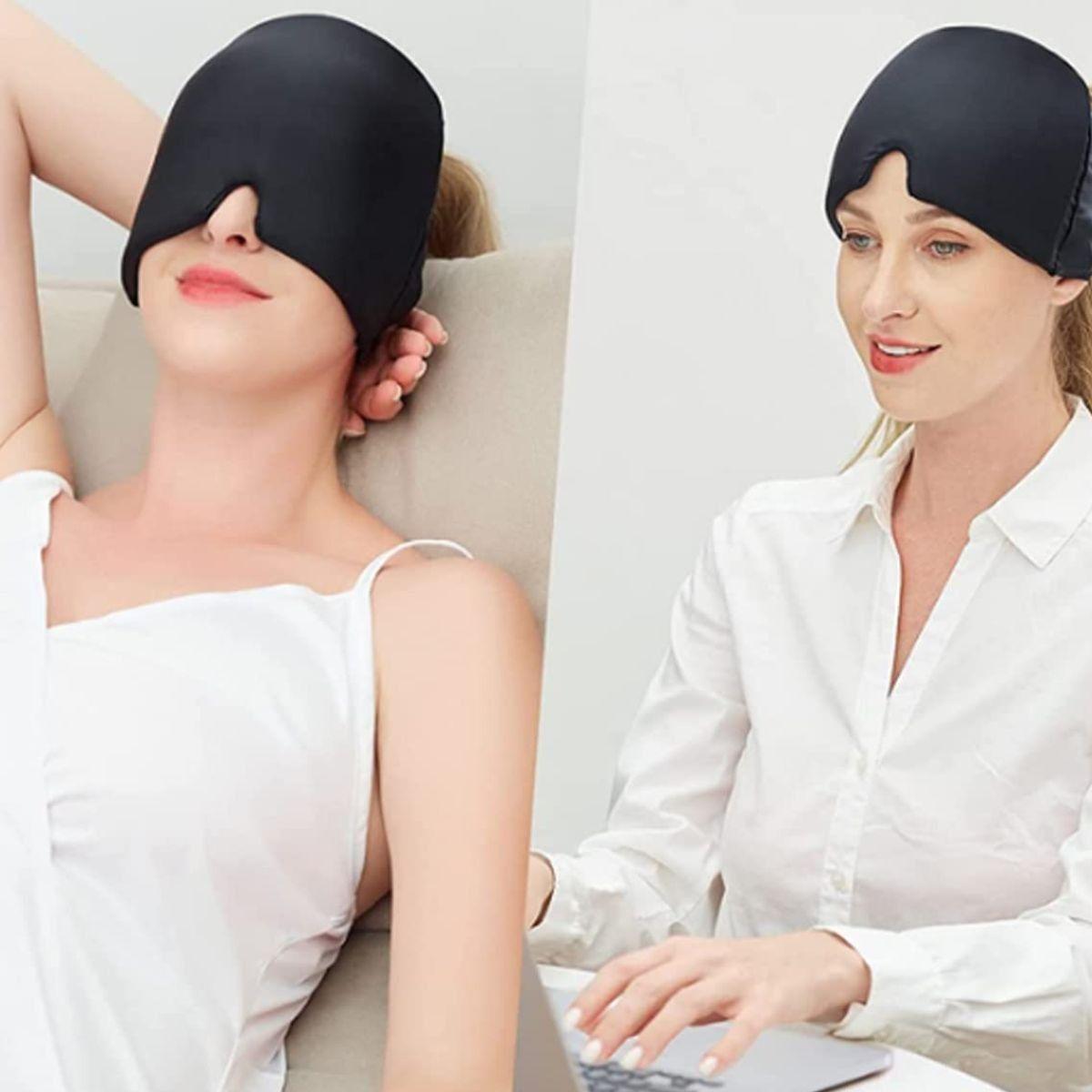 SET 2 COMPRESA GEL FORMA DE GORRO MIGRAÑA ALIVIO DOLOR LAU-3