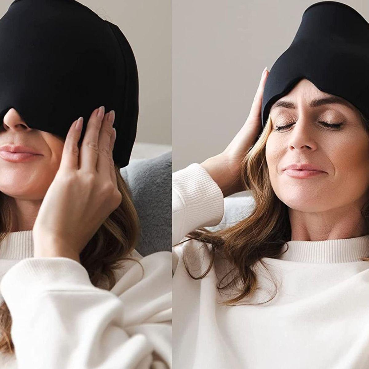 SET 2 COMPRESA GEL FORMA DE GORRO MIGRAÑA ALIVIO DOLOR LAU-4