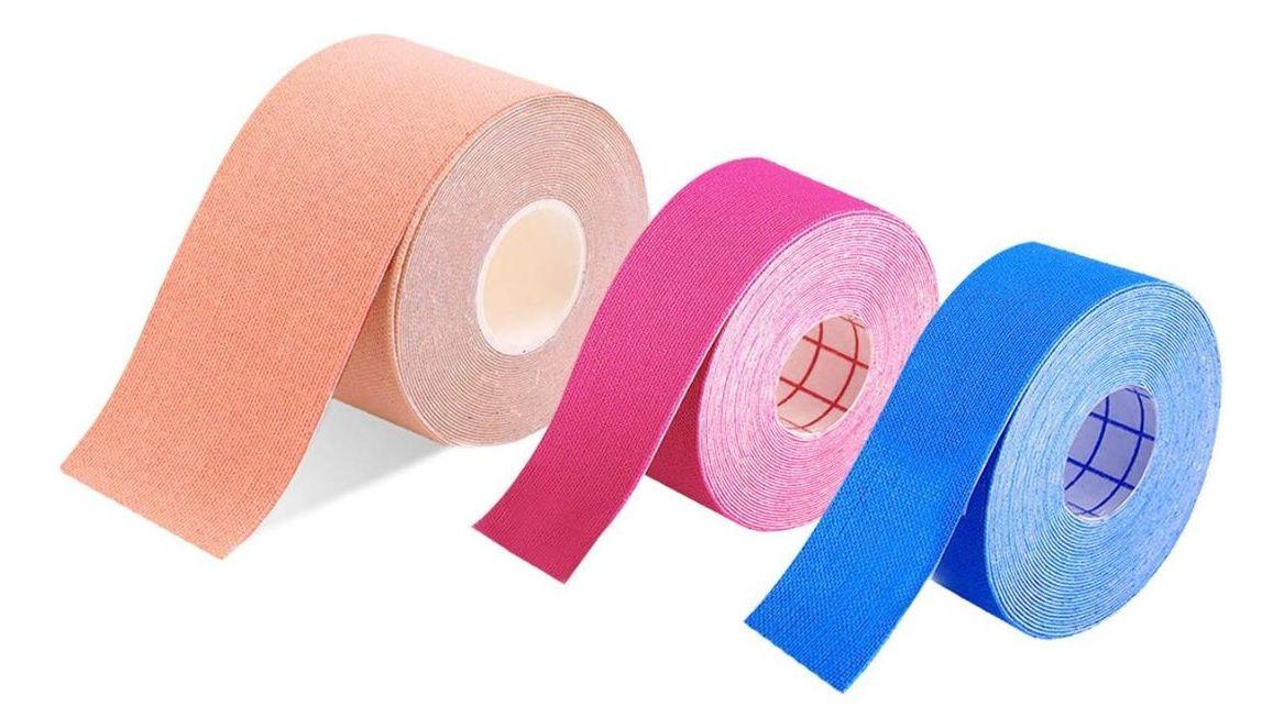 PACK 4 CINTAS TAPE KINESIOLOGICA 2,5CMX5M MUSCULAR  LAU-5