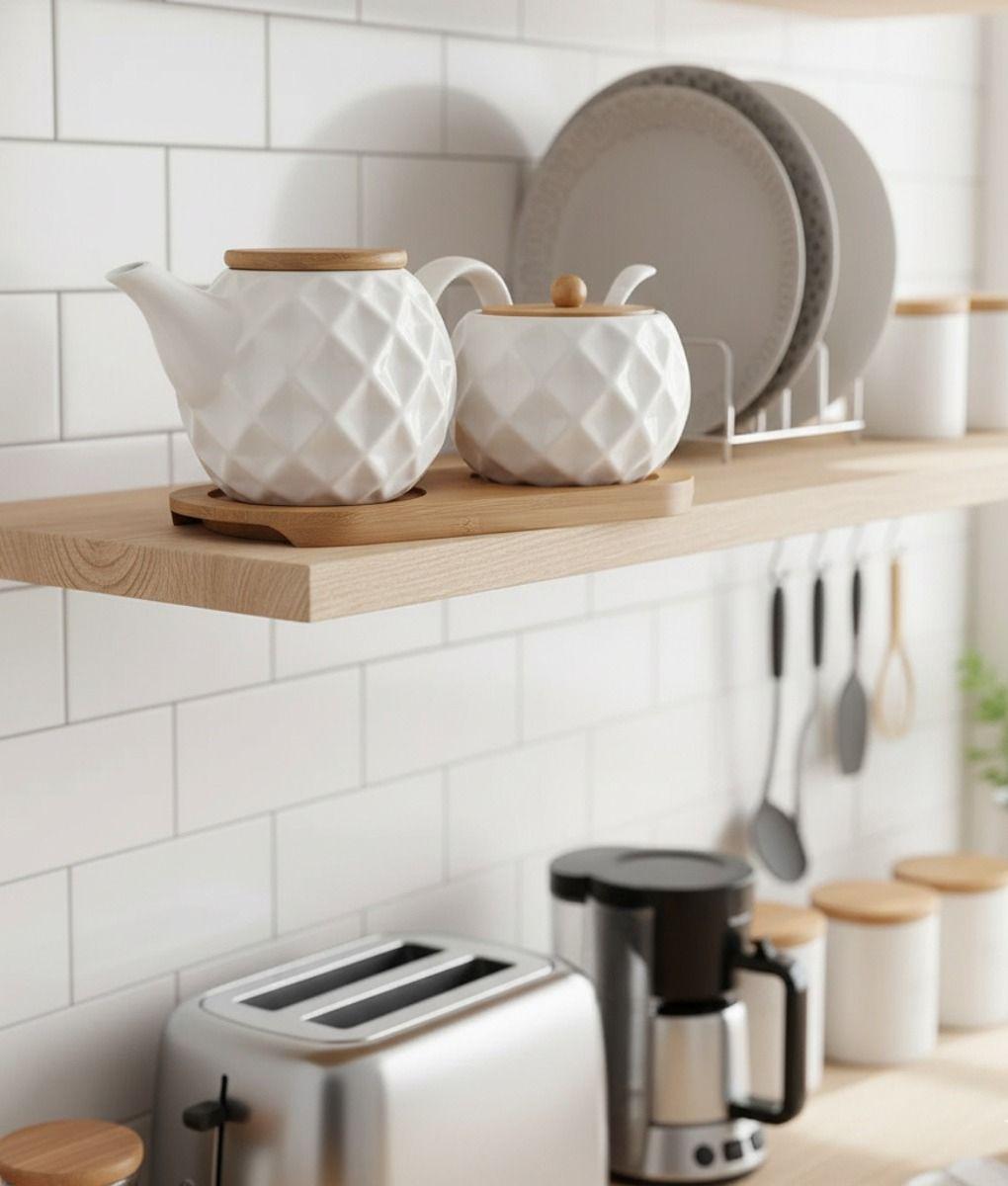 Set 2 Frascos Servir Estilo Natural Organización Hogar Jhn-8