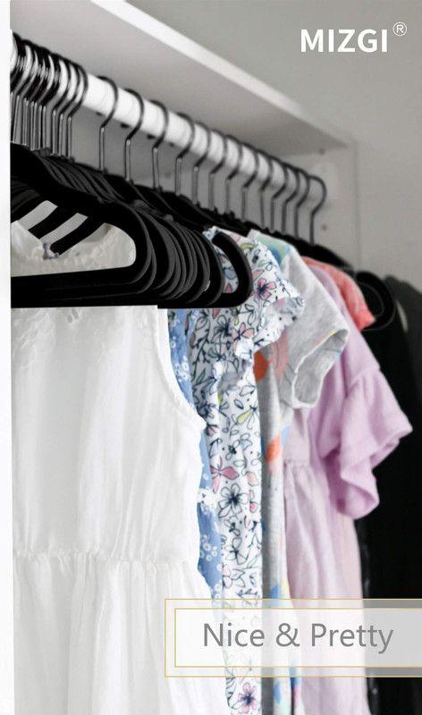 Set 10 Percha Terciopelo Ropa Niño Comodo Antideslizante Lau-2