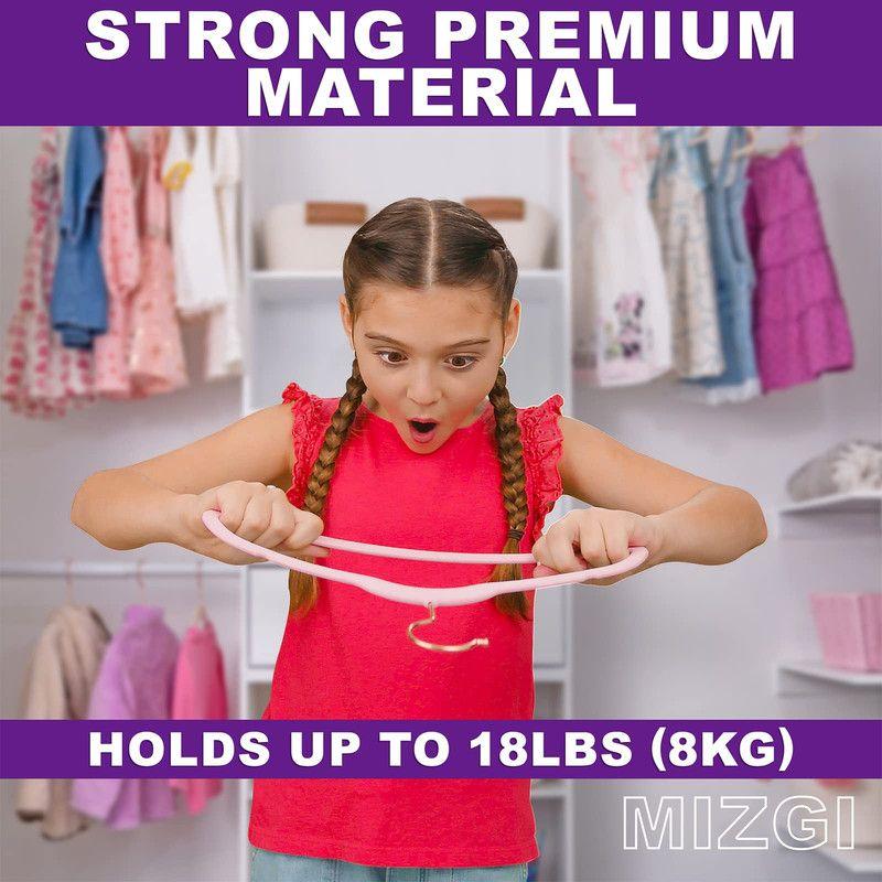 Set 10 Percha Terciopelo Ropa Niño Comodo Antideslizante Lau-7