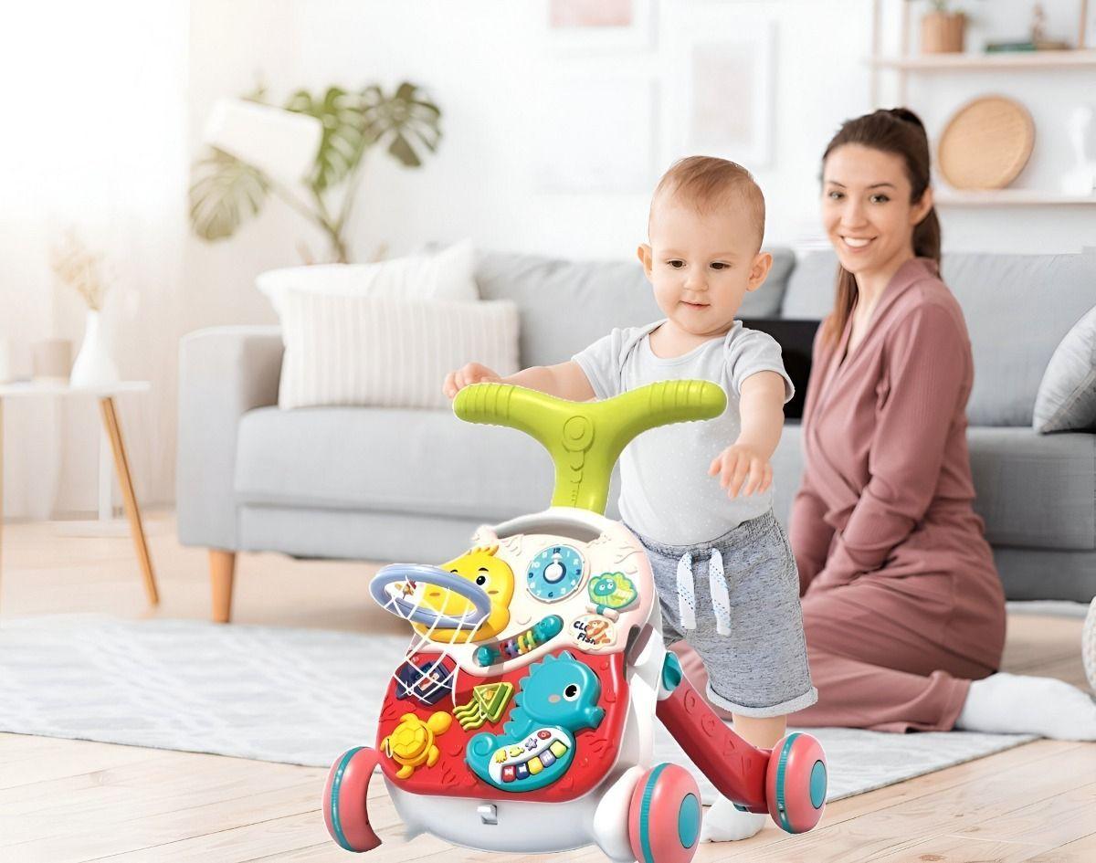 Andador Multifuncional Bebé Teclado Musical Educativo Jhn-3