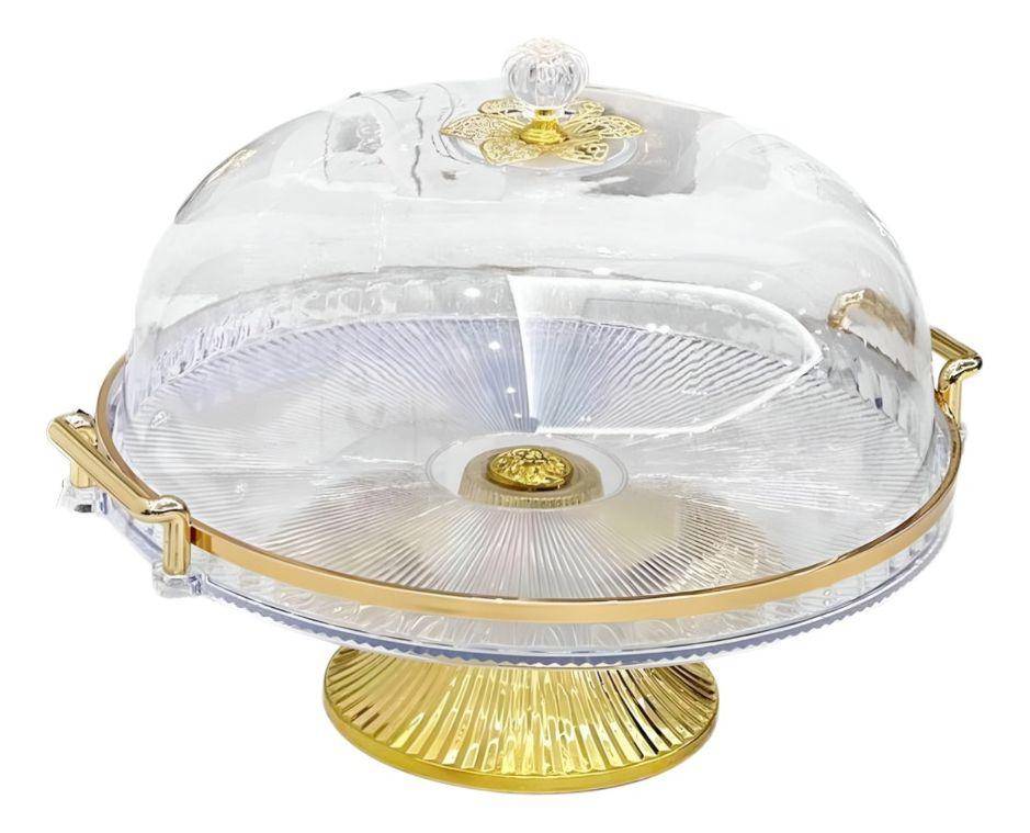 Soporte Pasteles Tapa Bandeja Servir Transparente Jhn-0