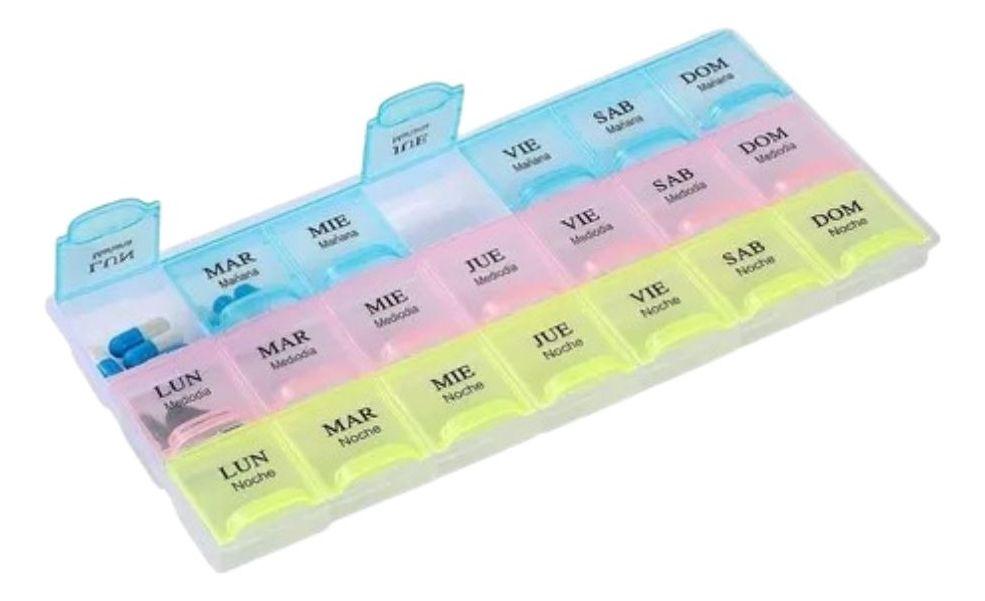 SET 3 PASTILLERO ORGANIZADOR SEMANAL PORTATIL PRACTICO LAUII-8