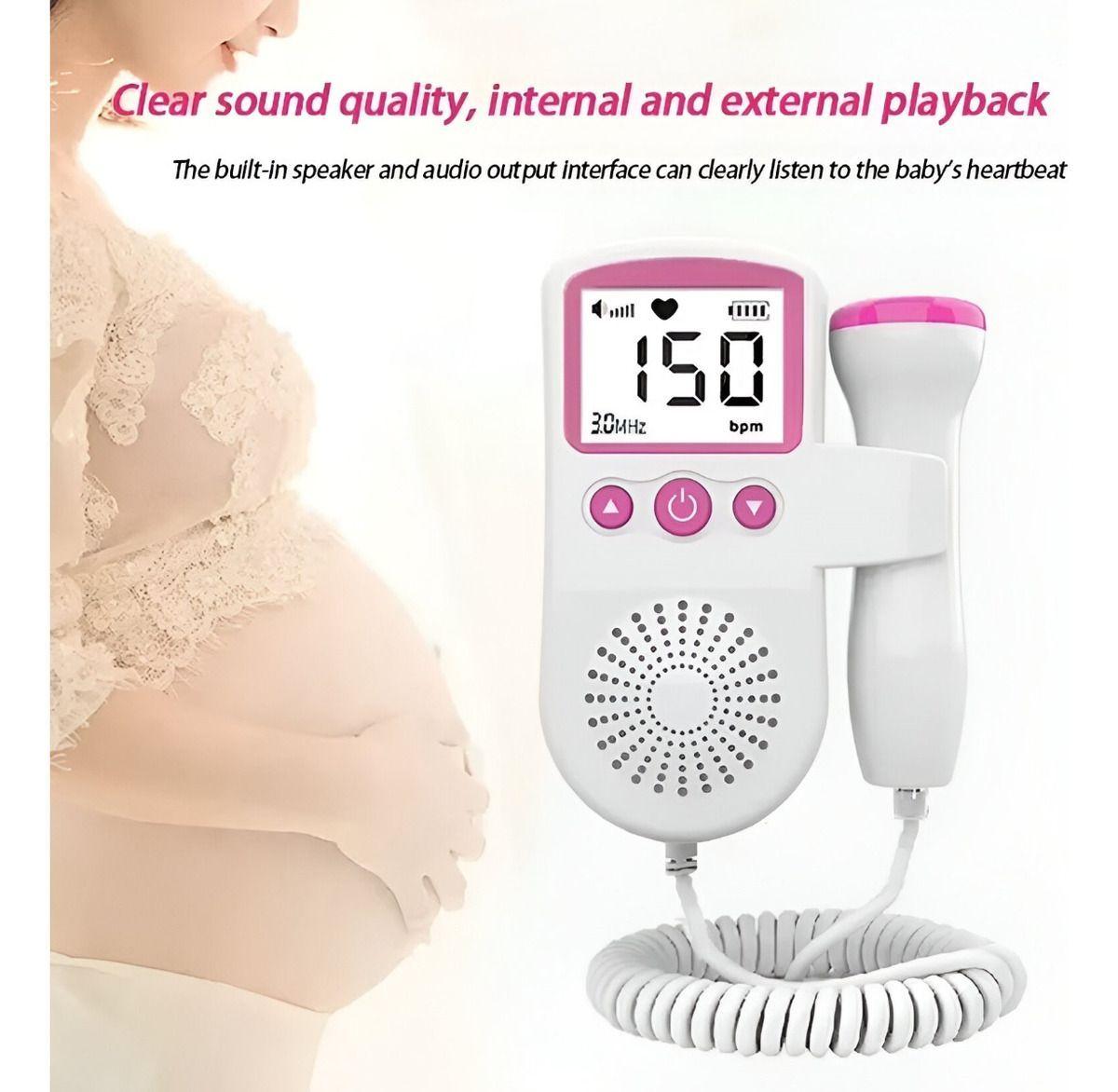Ecógrafo Doppler Fetal Portátil Latidos Corazón Bebé Jhn-5