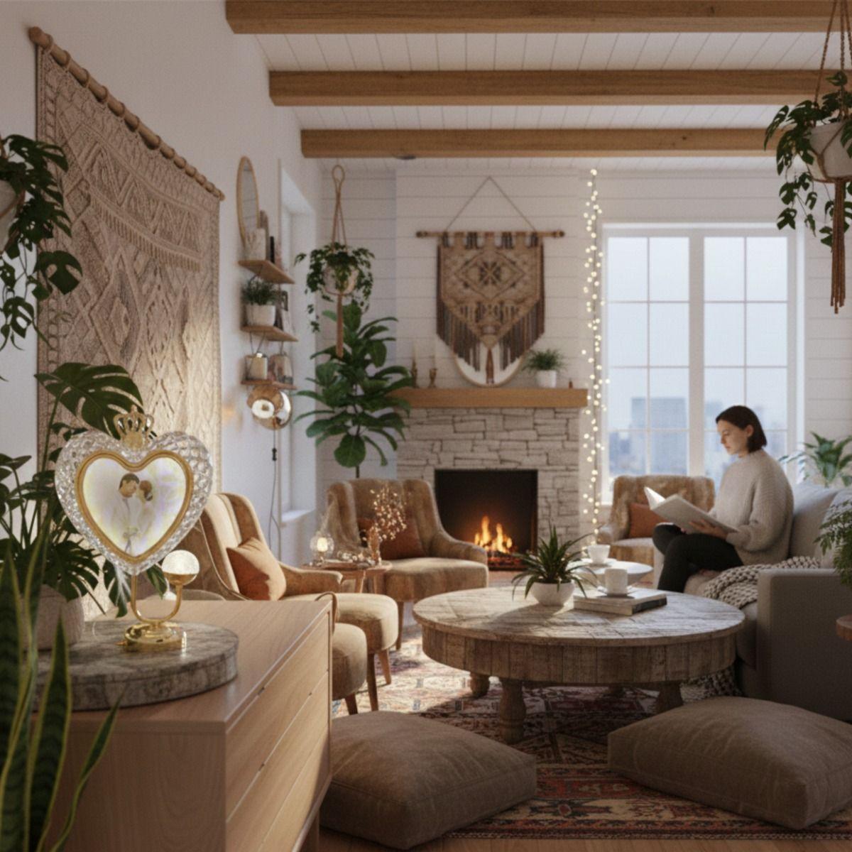 Portarretrato Decorativo Corazón Digital Corona Imperial Jhn-6