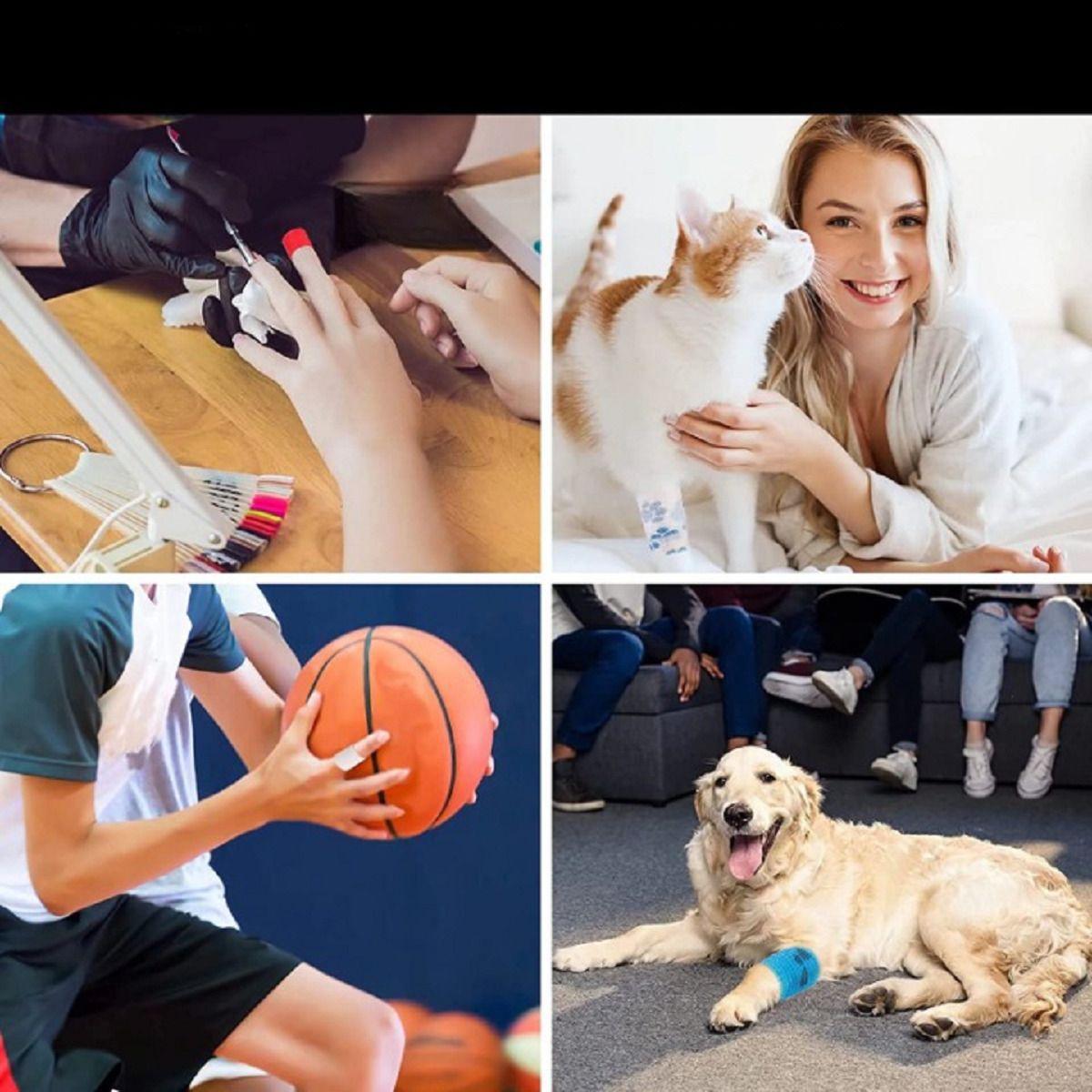 Set 5 Vendas Coban Elástica Primeros Auxilios 10cmx4,5m Lau-2