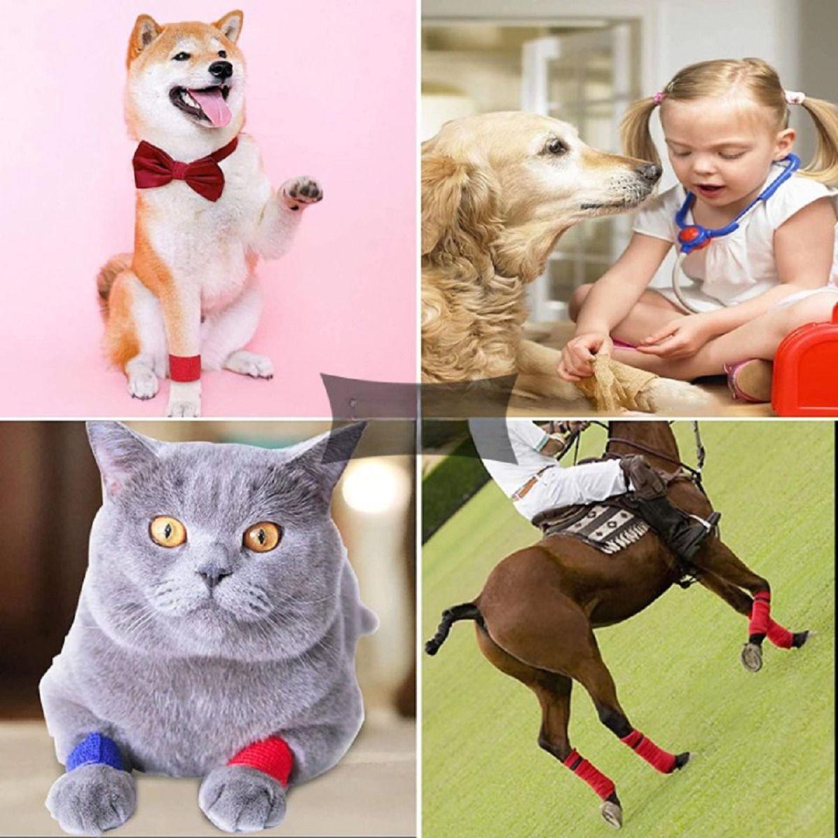 Set 5 Vendas Coban Elástica Primeros Auxilios 10cmx4,5m Lau-5