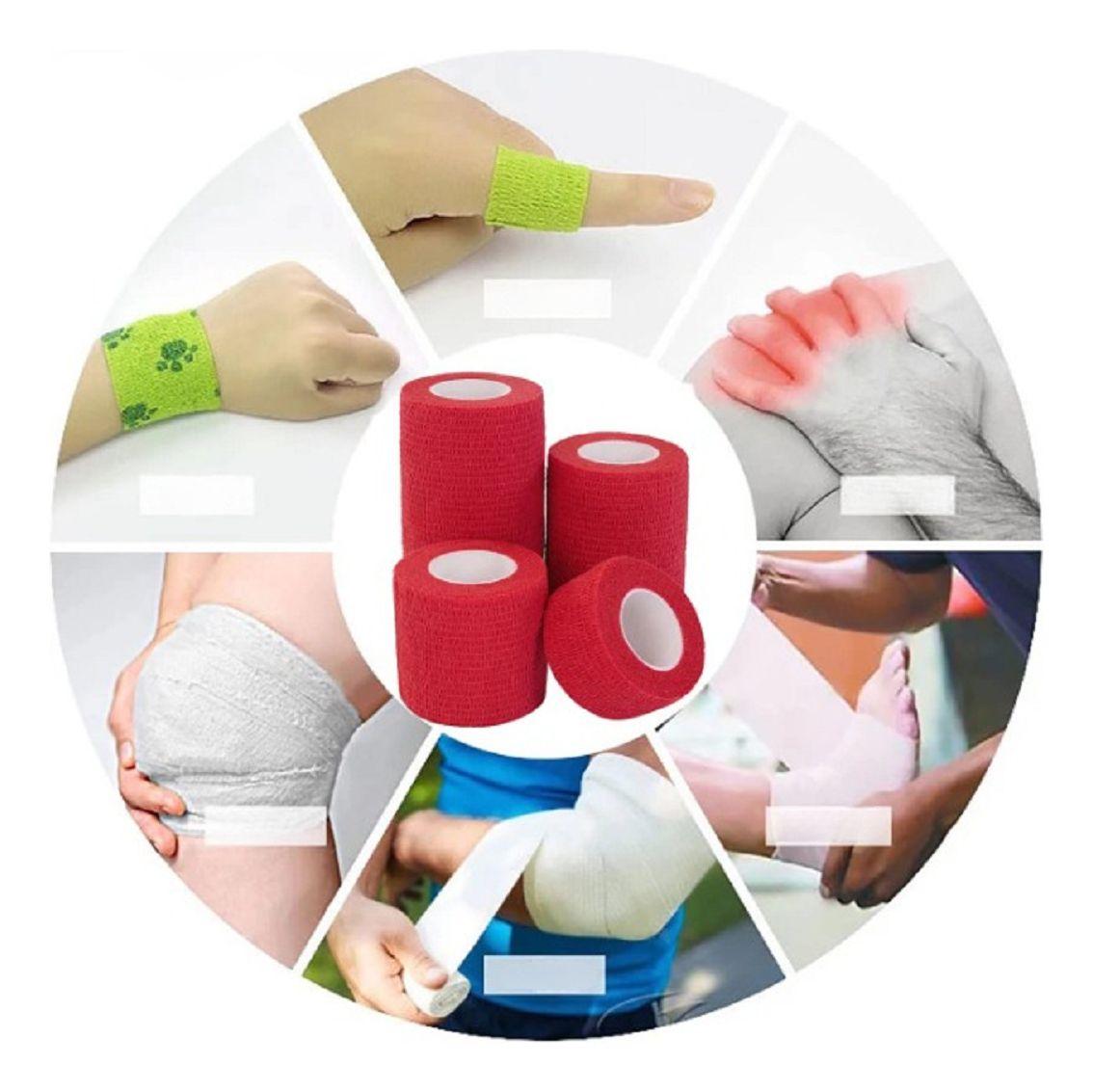 Set 5 Vendas Coban Elástica Primeros Auxilios 10cmx4,5m Lau-6