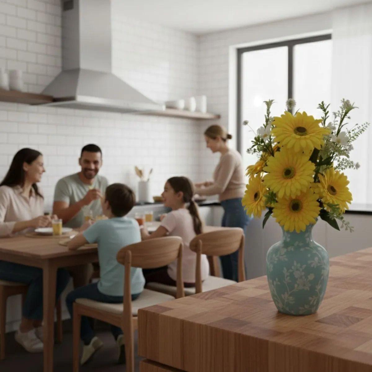 Set 2 Arreglo Artificial Floral Realista Decoración Jhn-4