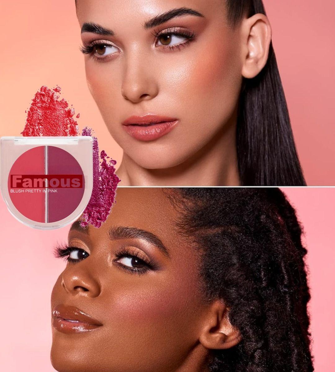 Set 3 Rubor Polvo 2 Tonos Luminosidad Rostro Jhn-4