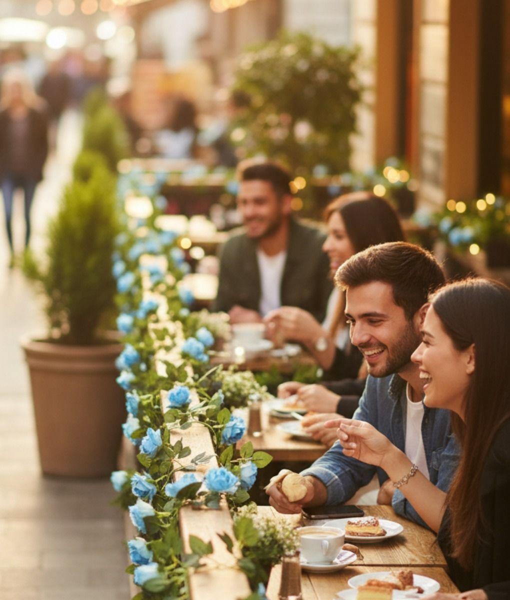 Flores Articiales Rosas Enredadera Elegante Guirnalda Jhn-2