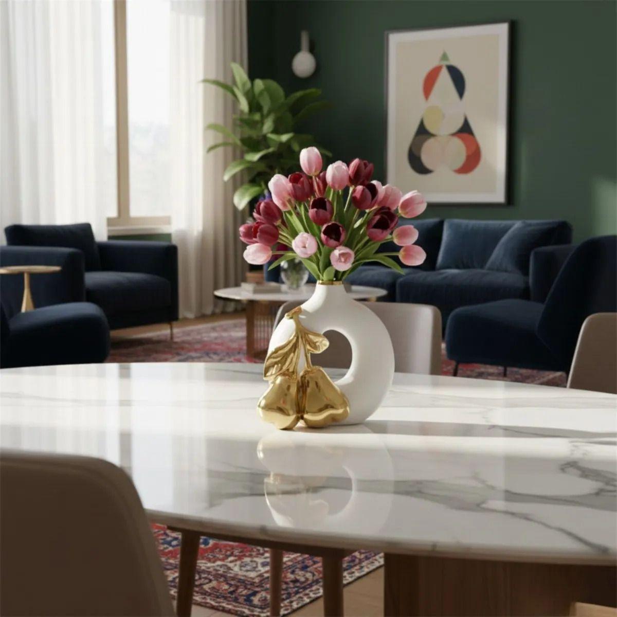 Florero Decorativo Jarrón Moderno Minimalista Frutal Jhn-5