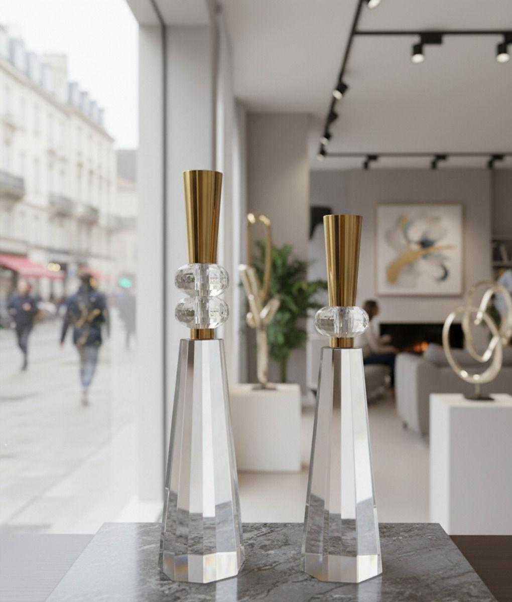 Set 2 Portavelas Decorativo Lujo Centro Mesa Evento Jhn-8