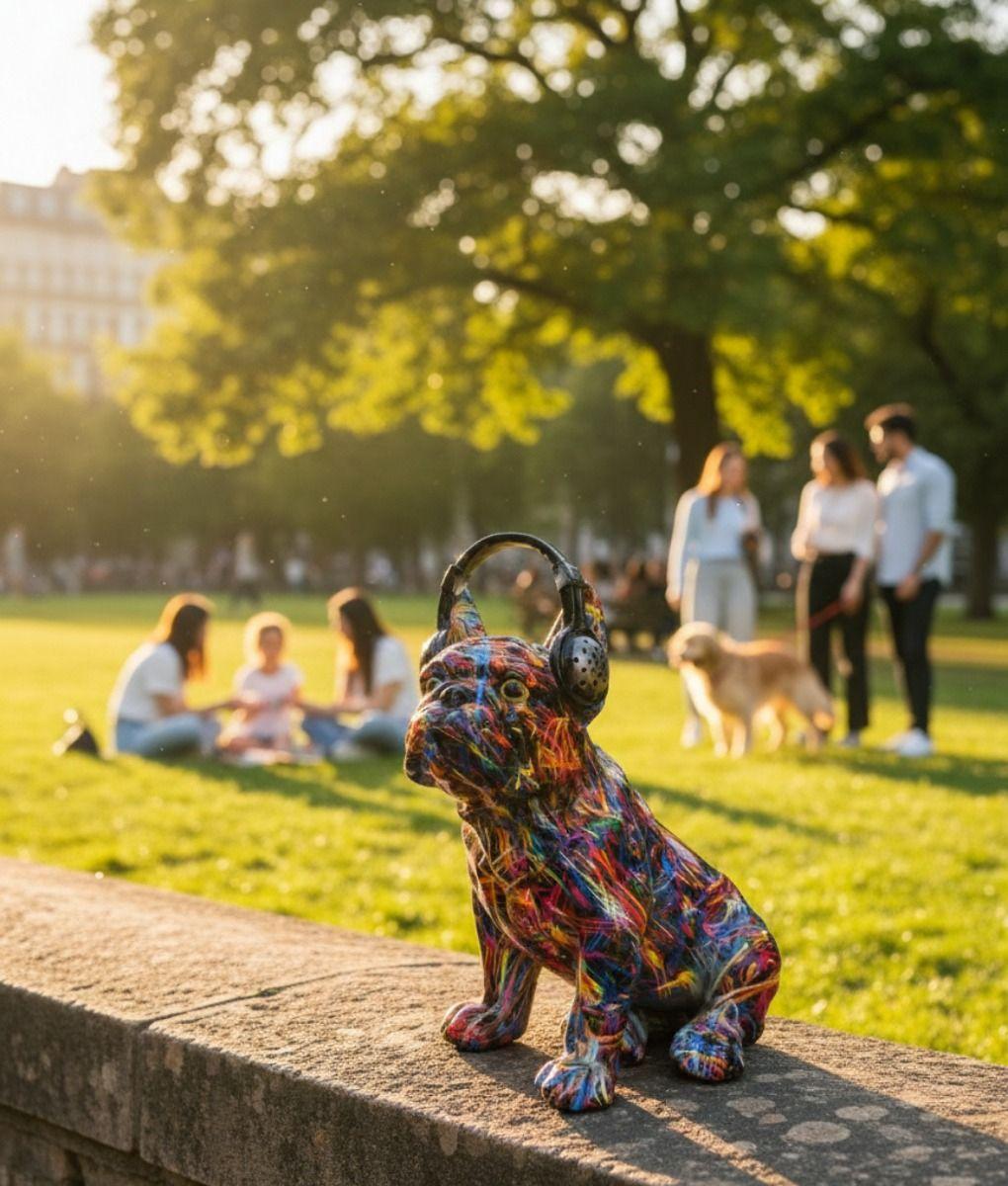Estatua Decorativa Bulldog Urbano Vanguardista Adorno Jhn-3