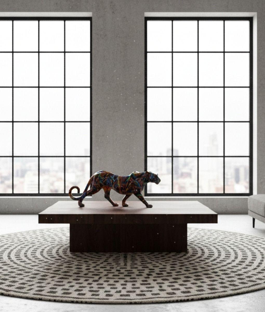 Estatura Decorativa Pantera Graffiti Escultura Urbana Jhn-6