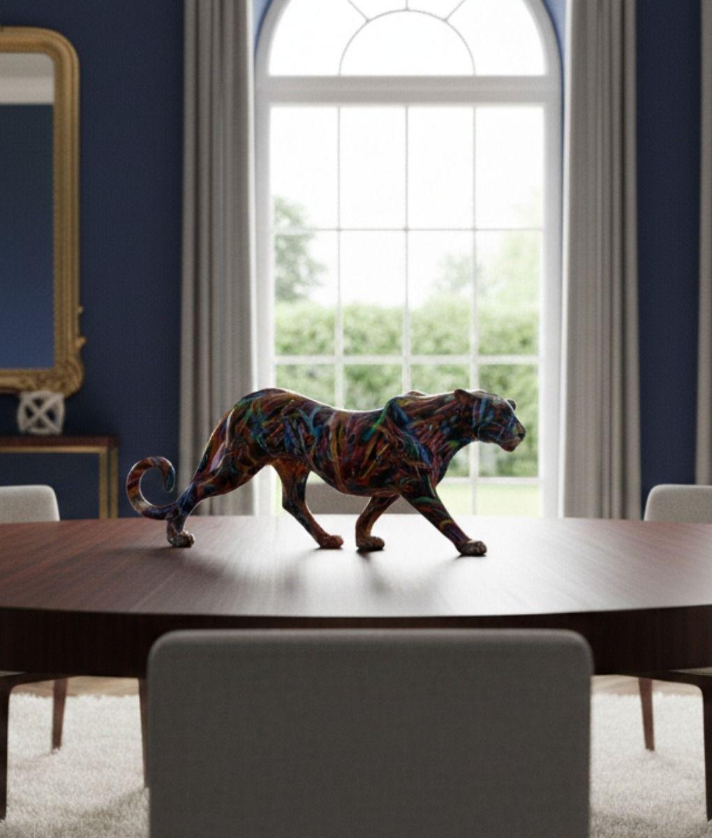 Estatura Decorativa Pantera Graffiti Escultura Urbana Jhn-7