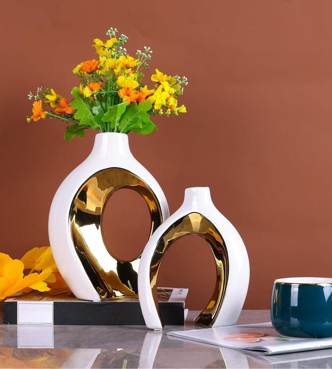 Florero Jarrón Hueco Decoración Bohemia Moderna Hogar Jhn-6