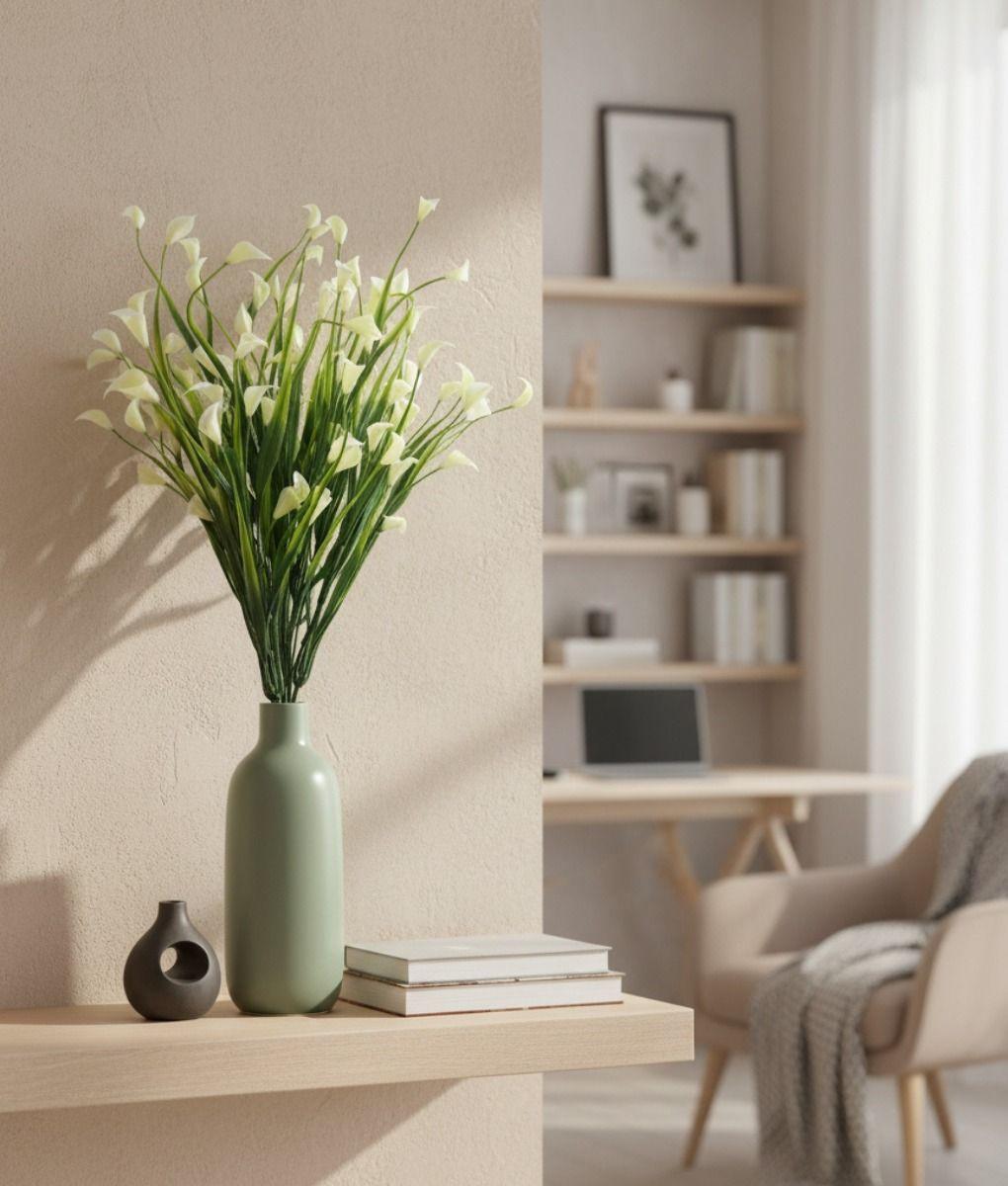 Set 2 Flores Artificiales Ramo Decorativo Adorno Jhn-7