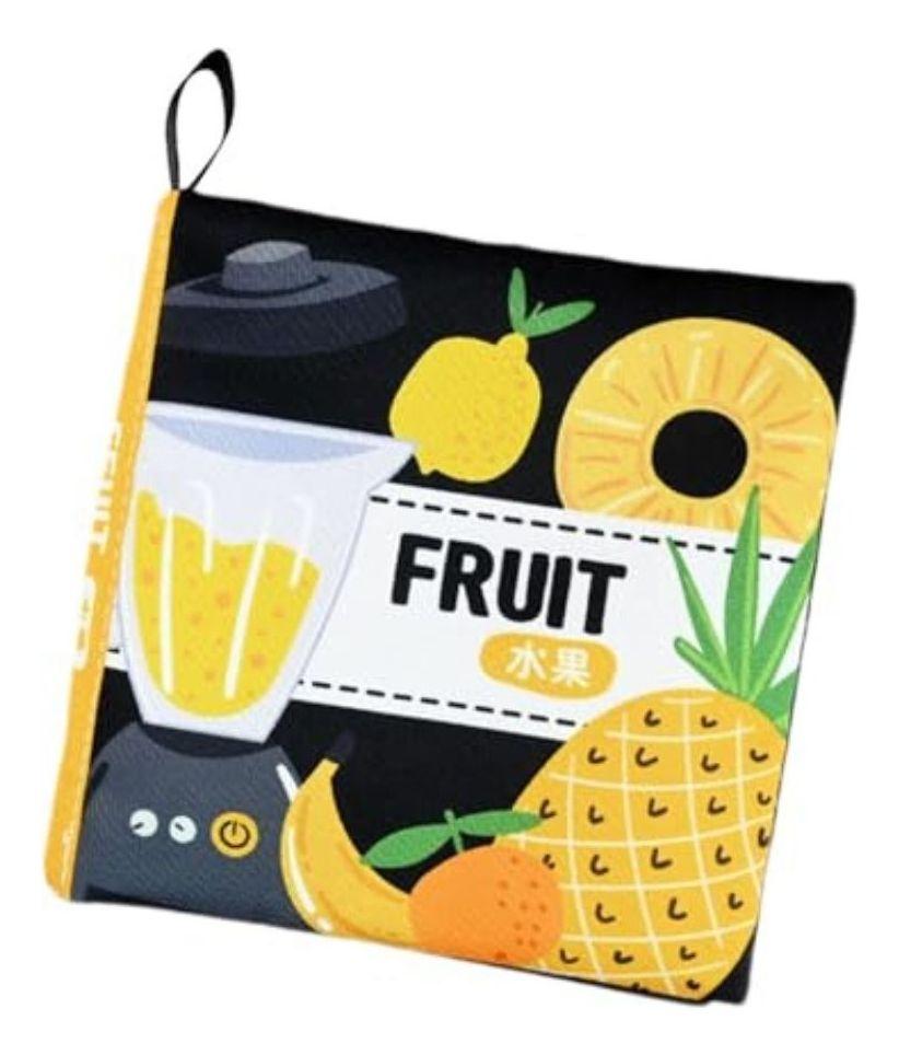 SET 4 JUGUETES LIBRO DE TELA SENSORIAL BILINGÜE NIÑOS LAU-0