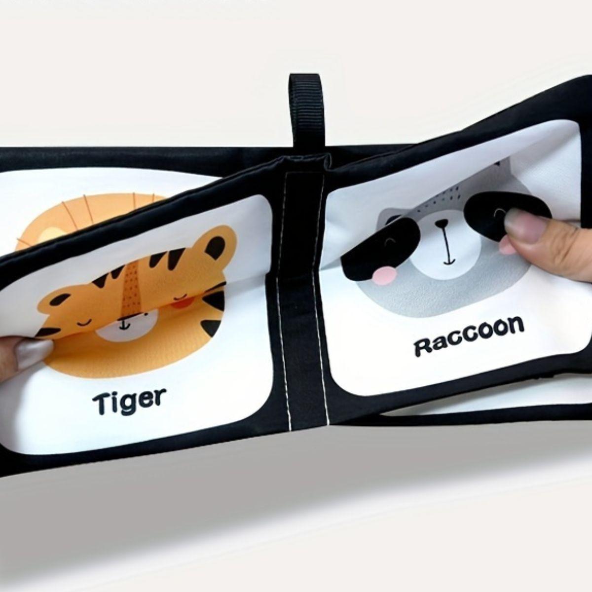 SET 4 JUGUETES LIBRO DE TELA SENSORIAL BILINGÜE NIÑOS LAU-5