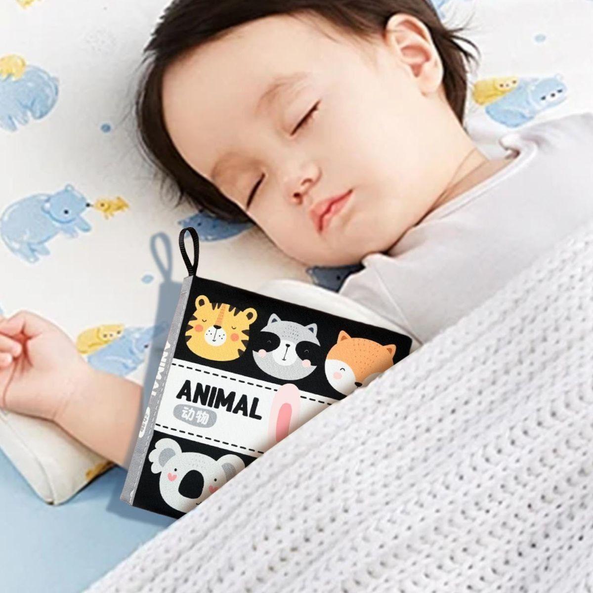 SET 4 JUGUETES LIBRO DE TELA SENSORIAL BILINGÜE NIÑOS LAU-9